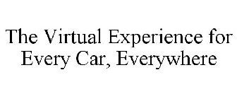 THE VIRTUAL EXPERIENCE FOR EVERY CAR, EVERYWHERE