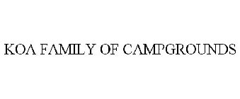 KOA FAMILY OF CAMPGROUNDS