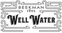 UPSTATE NEW YORK BEEKMAN 1802 WELL WATER