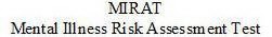 MIRAT MENTAL ILLNESS RISK ASSESSMENT TEST