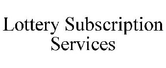 LOTTERY SUBSCRIPTION SERVICES