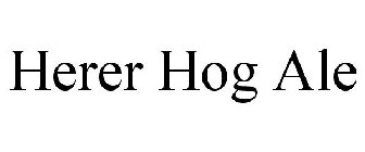 HERER HOG ALE