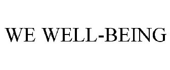 WE WELL-BEING