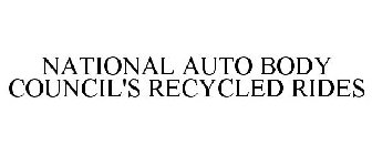 NATIONAL AUTO BODY COUNCIL'S RECYCLED RIDES