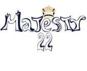 MAJESTY22 (CAPITAL M, AND THE REST OF THE LETTERS SHOULD BE LOWERCASE AS THEY APPEAR IN THE DRAWING WITH THE CROWN OVER THE LETTER 