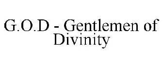 G.O.D - GENTLEMEN OF DIVINITY
