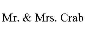 MR. & MRS. CRAB