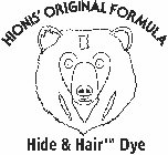 HIONIS' ORIGINAL FORMULA HIDE & HAIR DYE