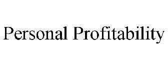 PERSONAL PROFITABILITY