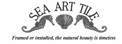 SEA ART TILE FRAMED OR INSTALLED, THE NATURAL BEAUTY IS TIMELESS
