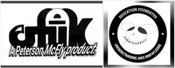 EFUK A PETERSON MCFLY PRODUCT. EDUCATION FOUNDATES UNDERSTANDING AND KNOWLEDGE. WHERE IS YOUR FLY?FOUNDATES UNDERSTANDING AND KNOWLEDGE. WHERE IS YOUR FLY?