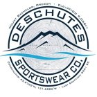 DESCHUTES SPORTSWEAR CO. MOUNT BACHELOR, OREGON ELEVATION 9,068 FT COORDINATES 43.9792 N, 121.6886W LAST ERUPTION 6051 BC