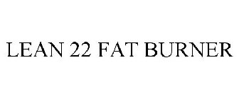 LEAN 22 FAT BURNER