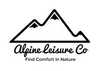 ALPINE LEISURE CO FIND COMFORT IN NATURE