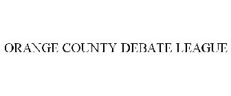 ORANGE COUNTY DEBATE LEAGUE