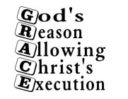 GOD'S REASON ALLOWING CHRIST'S EXECUTION GRACE