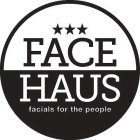 FACE HAUS FACIALS FOR THE PEOPLE