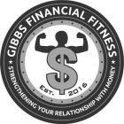 GIBBS FINANCIAL FITNESS STRENGTHENING YOUR RELATIONSHIP WITH MONEY EST. 2016