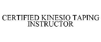 CERTIFIED KINESIO TAPING INSTRUCTOR