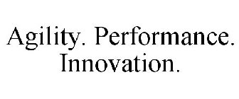 AGILITY. PERFORMANCE. INNOVATION.