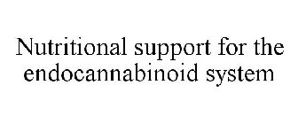 NUTRITIONAL SUPPORT FOR THE ENDOCANNABINOID SYSTEM