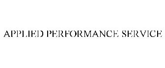 APPLIED PERFORMANCE SERVICE