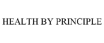HEALTH BY PRINCIPLE
