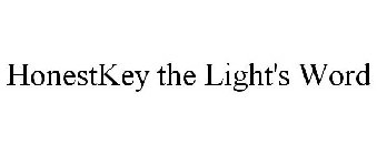 HONESTKEY THE LIGHT'S WORD