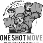 ONESHOTMOVE MOVING COMPANY THE BETTER WAY TO MOVE