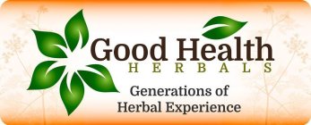 LEAF GRAPHICS GOOD HEALH HERBALS ORANGECOLOR GENERATIONS OF HERBAL EXPERIENCE