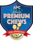 APC AUTHENTIC PREMIUM CHEWS U.S.A. BEEFHIDE