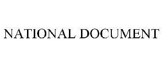 NATIONAL DOCUMENT