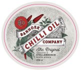 BANHOEK CHILLI OIL COMPANY BCO CO THE ORIGINAL HANDCRAFTED IN STELLENBOSCH SOUTH AFRICA 250 ML