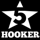 THE NUMBER 5 INSIDE A STAR DESIGN WITH THE WORD HOOKER UNDERNEATH