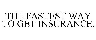 THE FASTEST WAY TO GET INSURANCE.