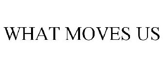 WHAT MOVES US