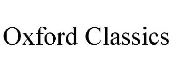 OXFORD CLASSICS