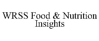WRSS FOOD & NUTRITION INSIGHTS