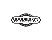 MADE FRESH HOURLY GOODBERRY'S FROZEN CUSTARD PURE & WHOLESOME