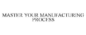 MASTER YOUR MANUFACTURING PROCESS