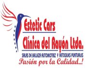 ESTETIC CARS CLÍNICA DEL RAYÓN LTDA. SALAS DE BELLEZA AUTOMOTRIZ Y RETOQUES PUNTUALES PASIÓN POR LA CALIDAD