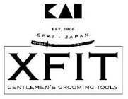 KAI EST. 1908 SEKI - JAPAN XFIT GENTLEMEN'S GROOMING TOOLS
