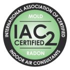 INTERNATIONAL ASSOCIATION OF CERTIFIED INDOOR AIR CONSULTANTS MOLD IAC2 CERTIFIED RADON