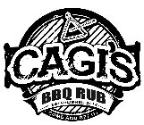 CAGI'S BBQ RUB ESTABLISHED 2018 COME AND GET IT!