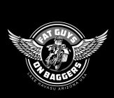 FAT GUYS ON BAGGERS LAKE HAVASU ARIZONA USA
