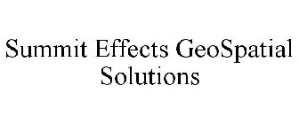 SUMMIT EFFECTS GEOSPATIAL SOLUTIONS