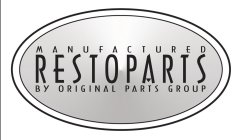 MANUFACTURED RESTOPARTS BY ORIGINAL PARTS GROUP