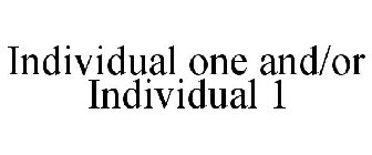 INDIVIDUAL ONE AND/OR INDIVIDUAL 1