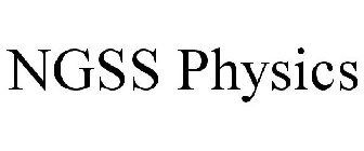 NGSS PHYSICS