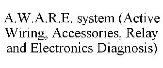A.W.A.R.E. SYSTEM (ACTIVE WIRING, ACCESSORIES, RELAY AND ELECTRONICS DIAGNOSIS)